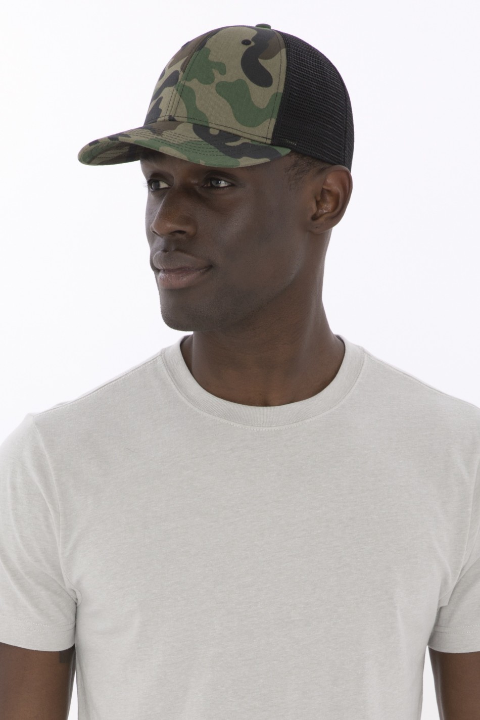 Camo Snap Back Trucker Hat By American Hat Makers, 49% OFF